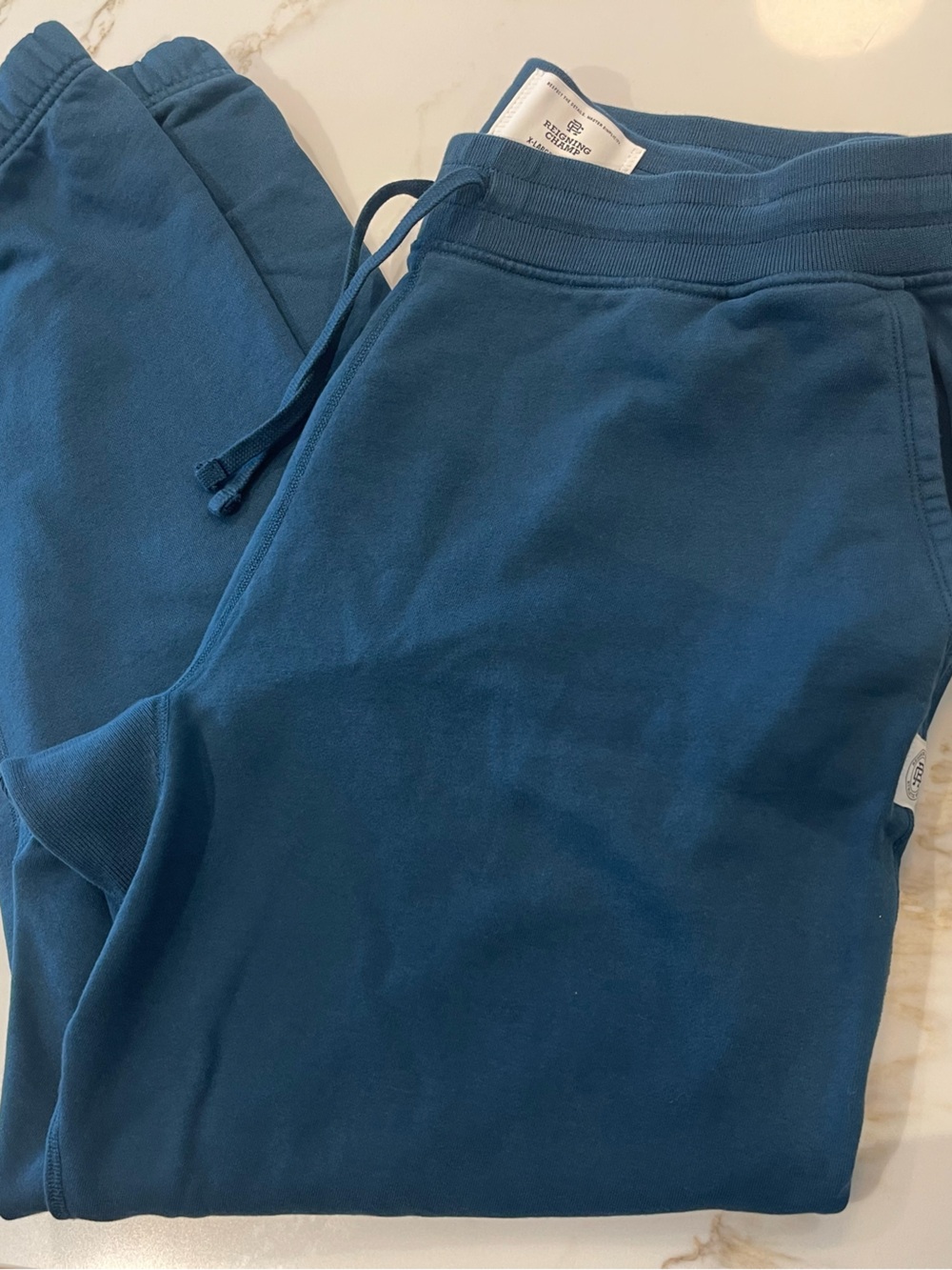 Reigning Champ Teal Drawstring Joggers sz XXL